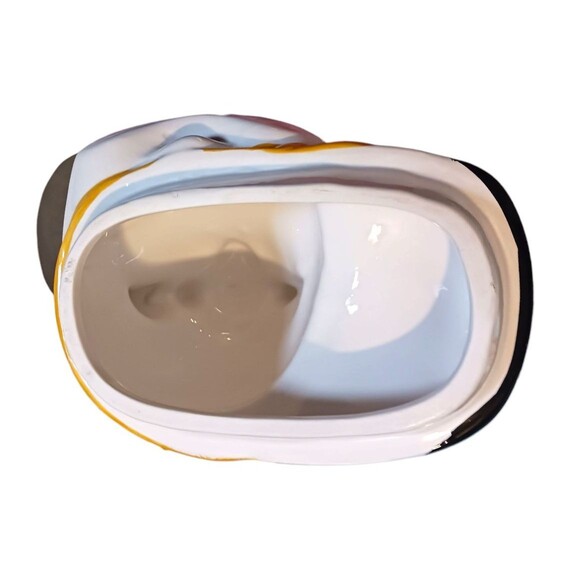 VTG Ceramic COW Novelty Cookie Jar Canister & Baby Cow Planter Set Farmhouse - Picture 6 of 8